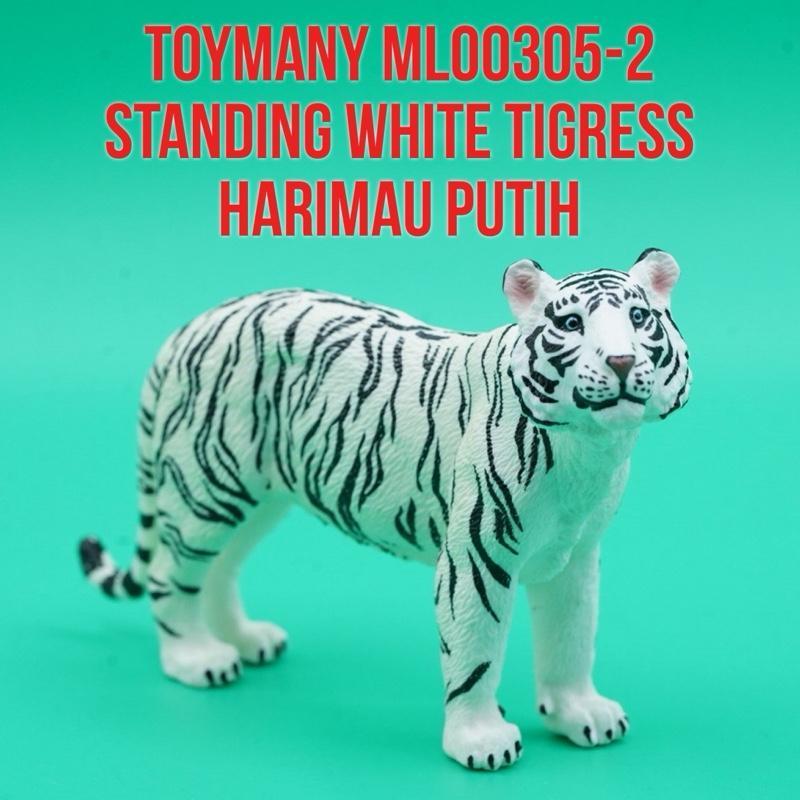 ToyMany ML00305-2 | White Tigress Tiger Macan Harimau Putih Bengala Bengal Betina Panthera Tigris | 