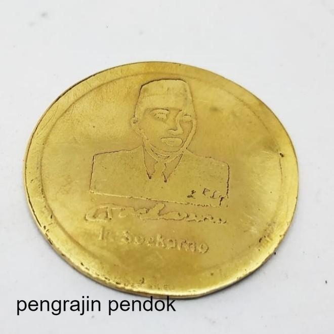 Koin Kuningan Soekarno Garuda Emas Antik BM