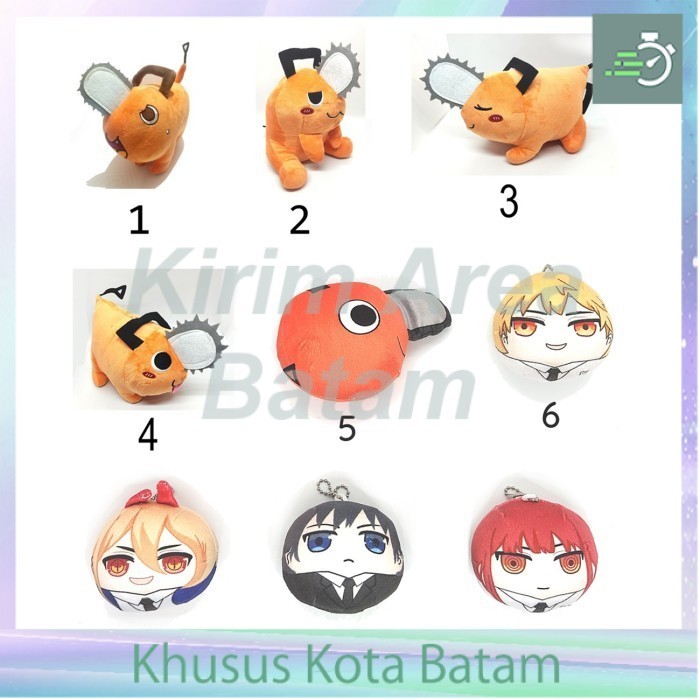 Boneka 25 cm chainsaw man pochita
