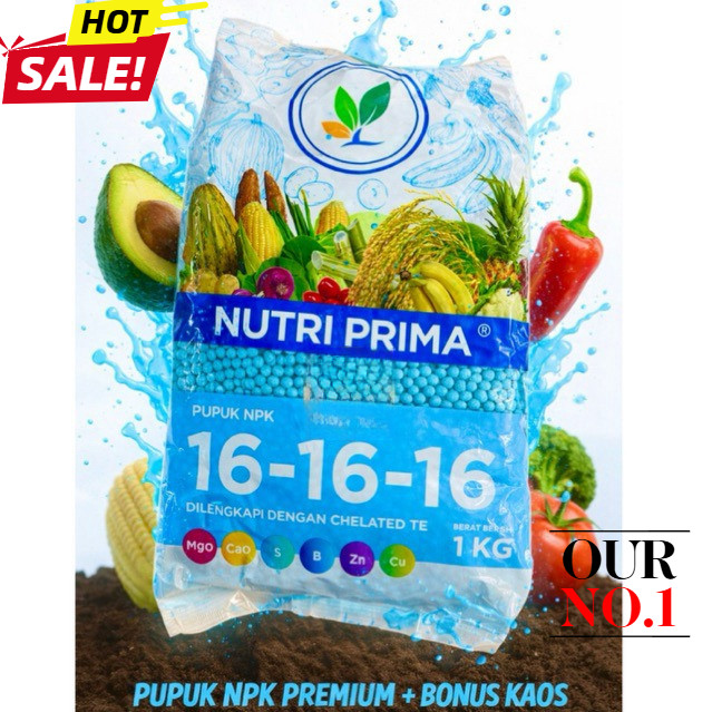 Pupuk NPK Buah Nutri Prima 1Kg Kemasan Pabrik Untuk Alpukat Durian Mangga