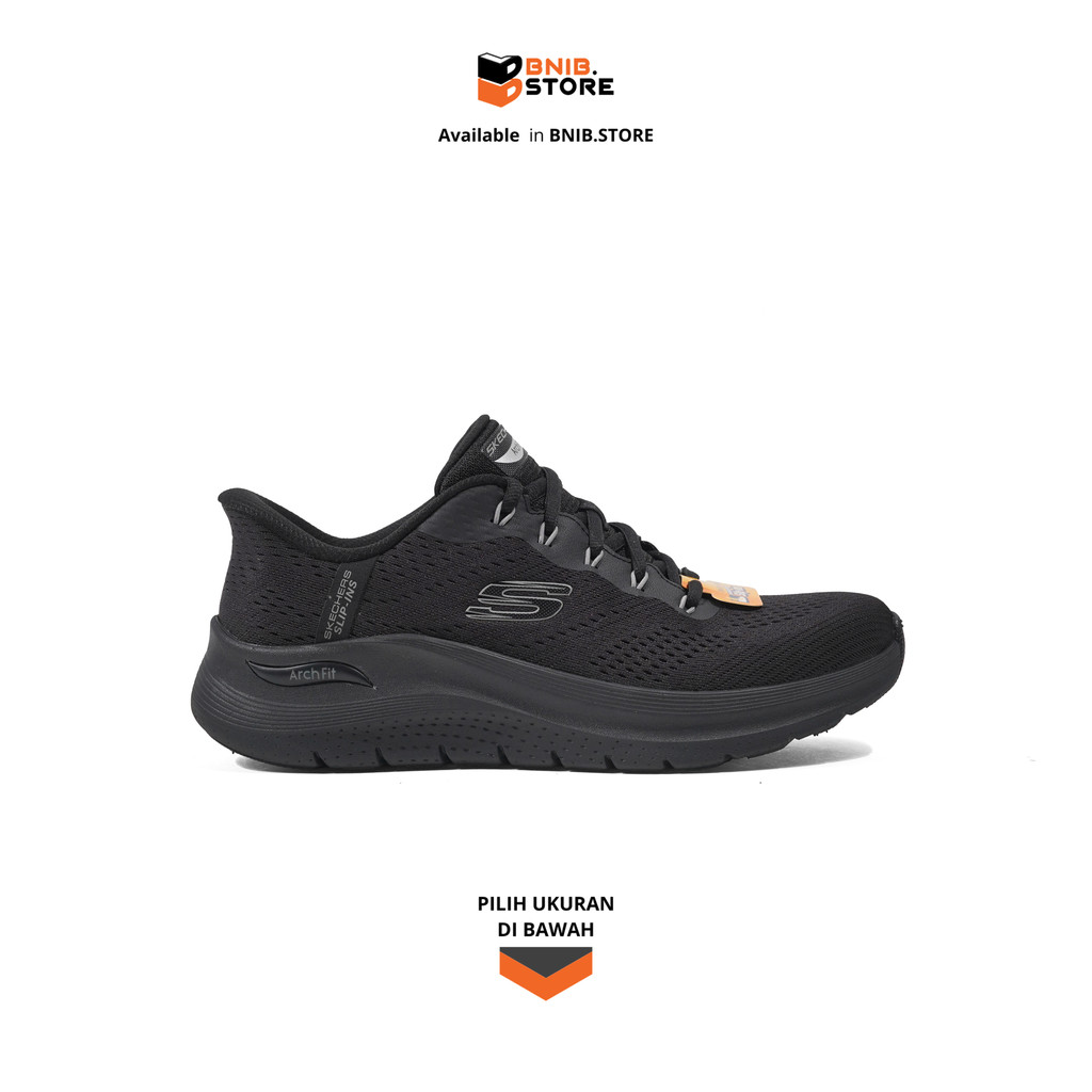 Skechers Sepatu Sneakers Pria Arch Fit 2.0 Lestur Full Black [232712BBK] Original