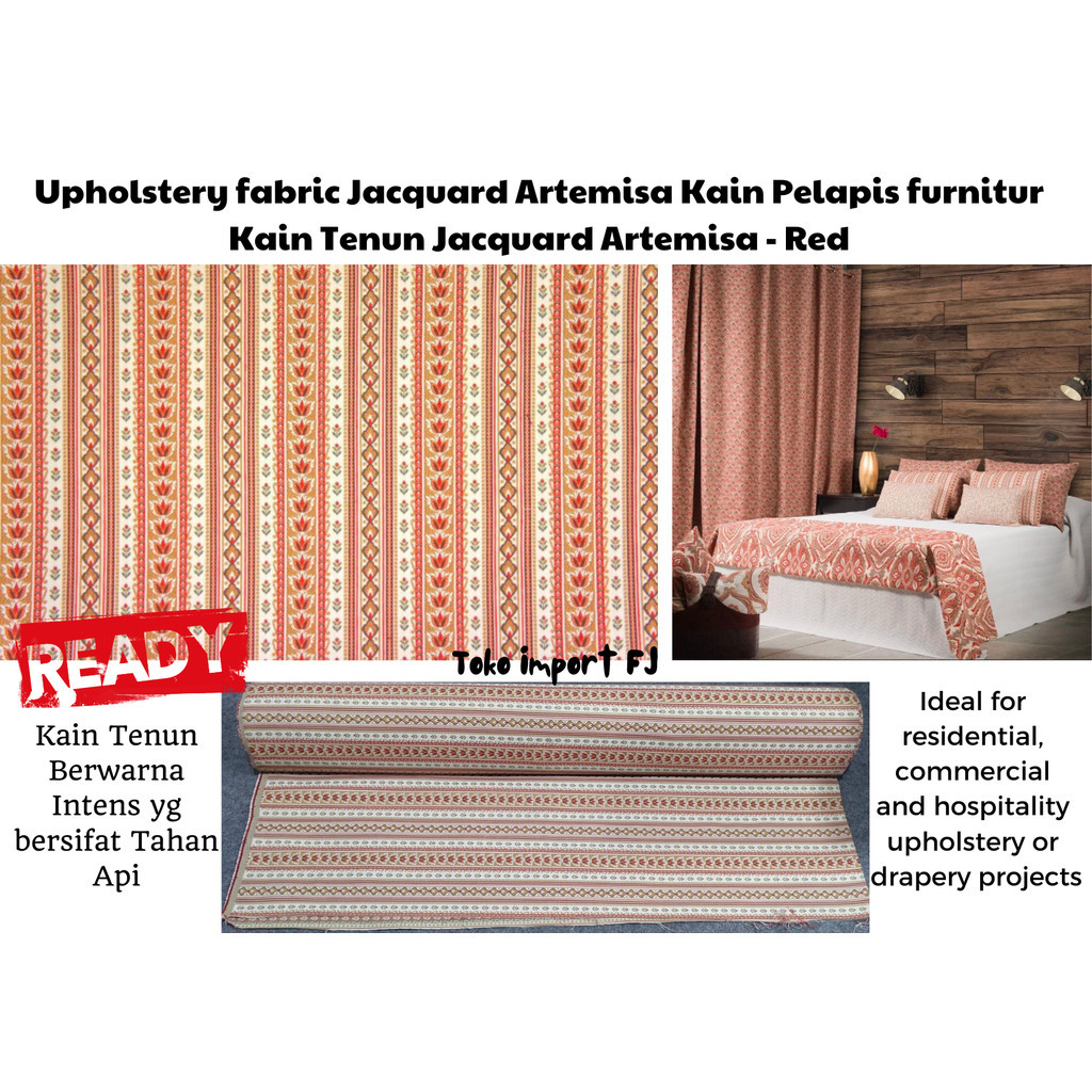 1ROLL KAIN SOFA Upholstery fabric Jacquard Artemisa Kain Pelapis furniture Kain Tenun / KAIN PELAPIS