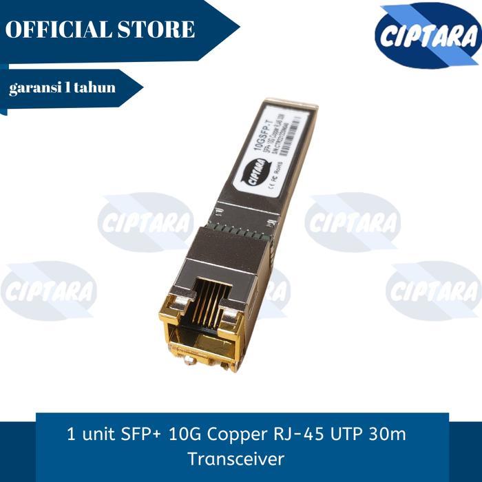 SFP+ 10G Copper RJ-45 UTP 30m Transceiver terlaris