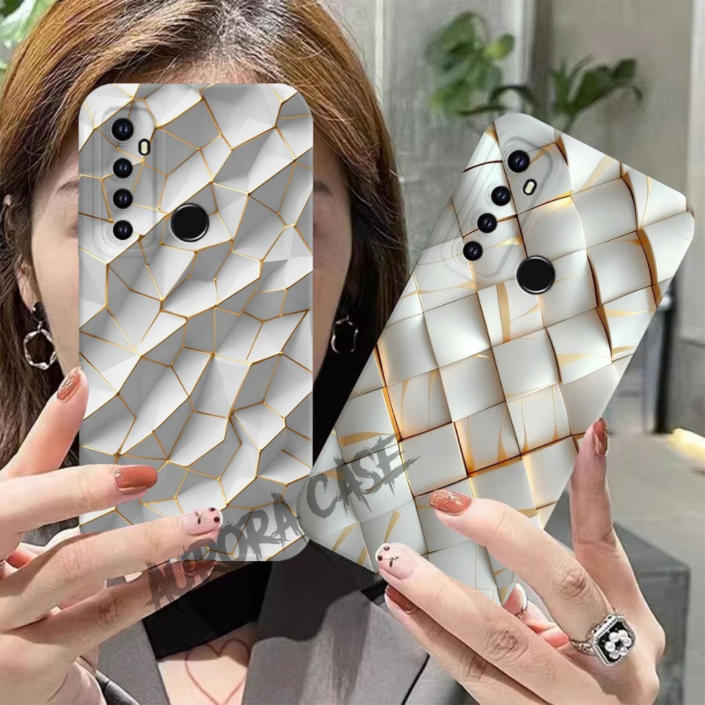 Softcase Realme 5 Pro 5s 5i C3 6 6i 6pro - K001 - Motif Marble Kekinian Case Protect Body Hp Bumper
