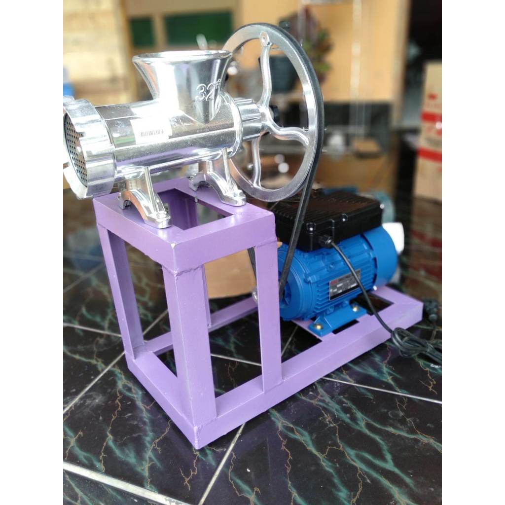 gilingan daging no.32 stainless dinamo 1 hp. gilingan kacang,getuk,pelet