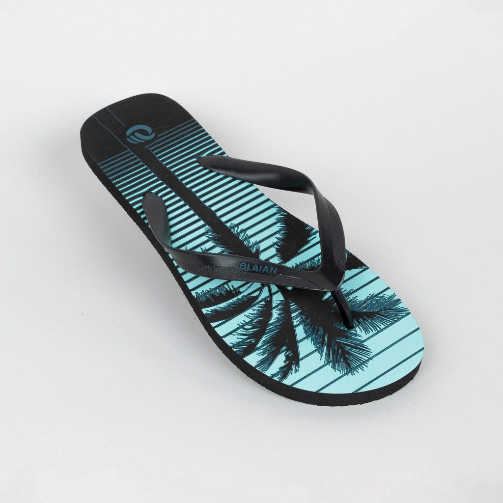 DECATHLON OLAIAN SANDAL JEPIT Pria 120 - Hitam Palmline - 8668713