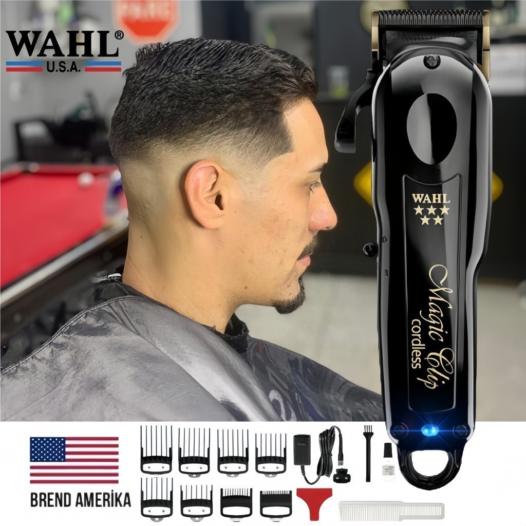 [USA]Wahl 5 Star Black Magic Clip Cordless Clipper - Alat Cukur Rambut Profesional