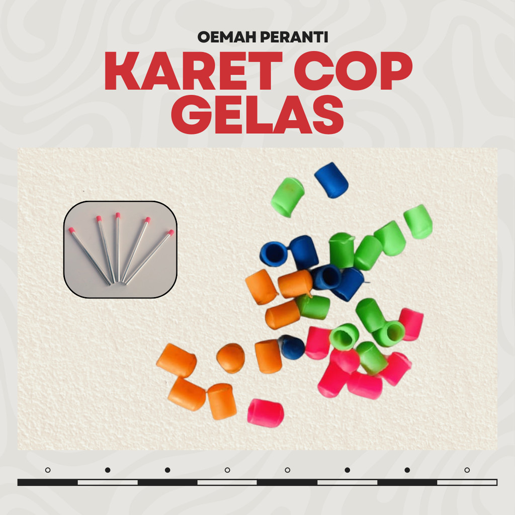 Cop Tutup Karet Bulat 3/8 Inch Pipa Aluminium 8mm Antena Gantungan Baju