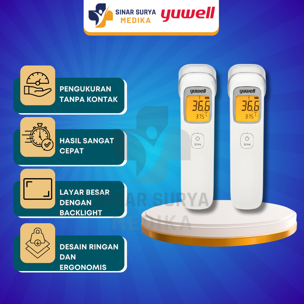 Termometer Infrared YUWELL  / Thermogun Infrared Head / Termometer Dahi - YUWELL