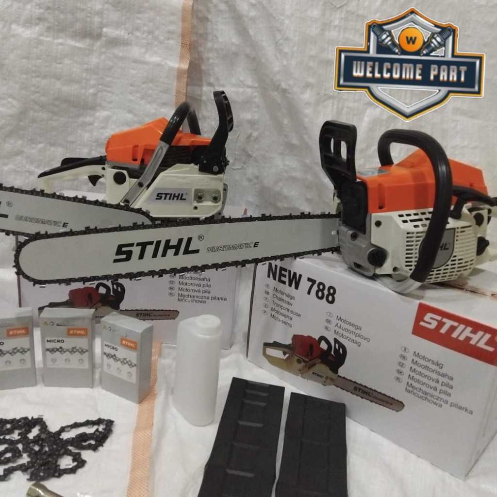 MESIN SAJA NO BAR CHAINSAW 788 BAR 22 INCH  FULL SET