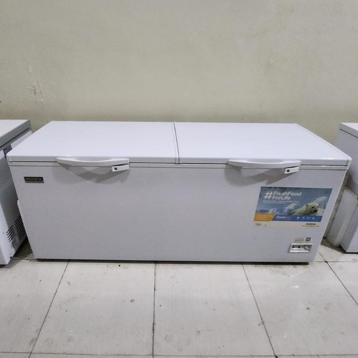 MODENA MD65W - CHEST FREEZER BOX 2 PINTU 650 L MODENA MD65 MD 65W bekas