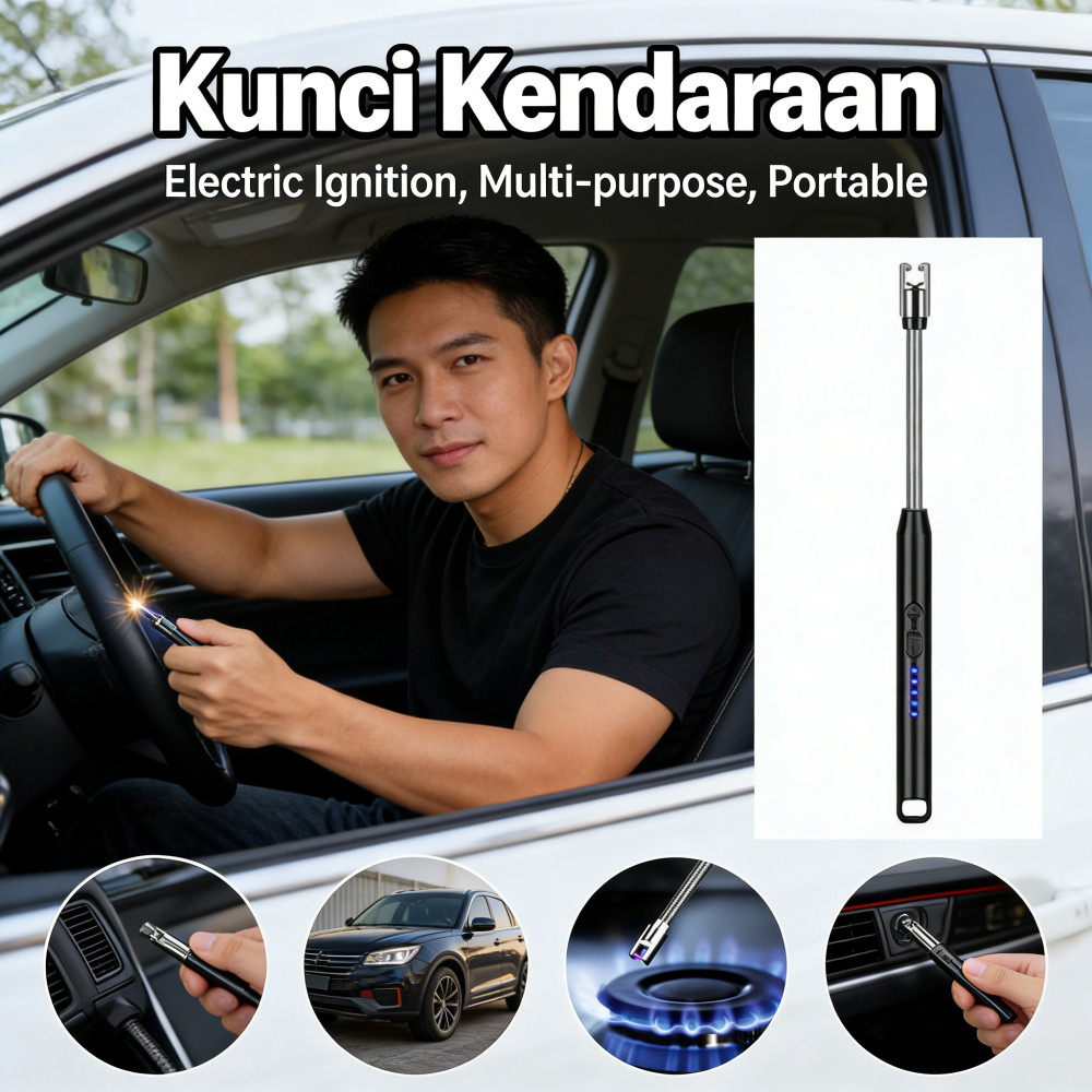 Kunci Kendaraan / Baterai Dari Api / Mancis Listrik / Pemantik Elektrik / Kompresor Udara