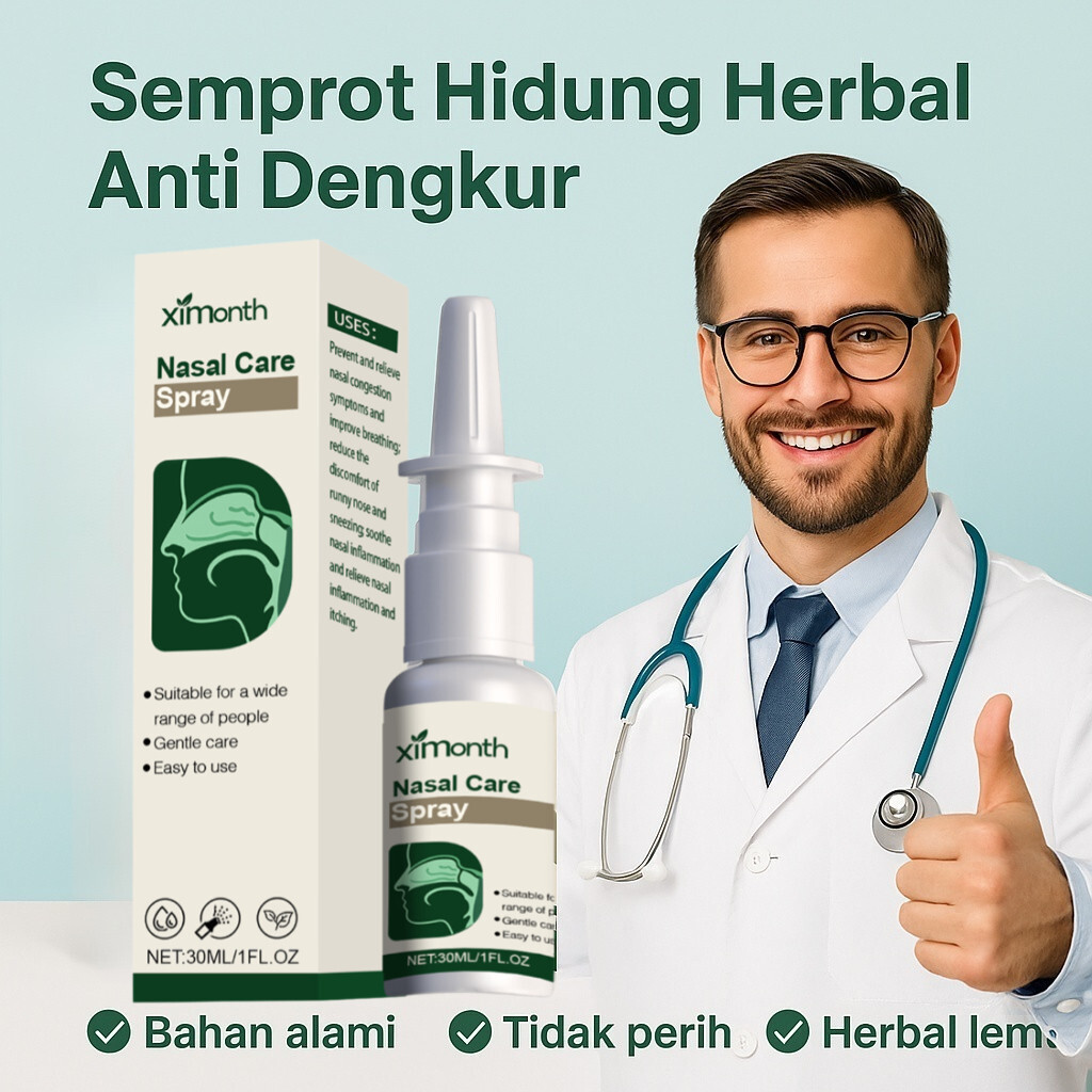 Semprotan Hidung Herbal Semprotan Pembersih Hidung Semprotan Anti Ngorok Semprotan Pelembab Hidung/P