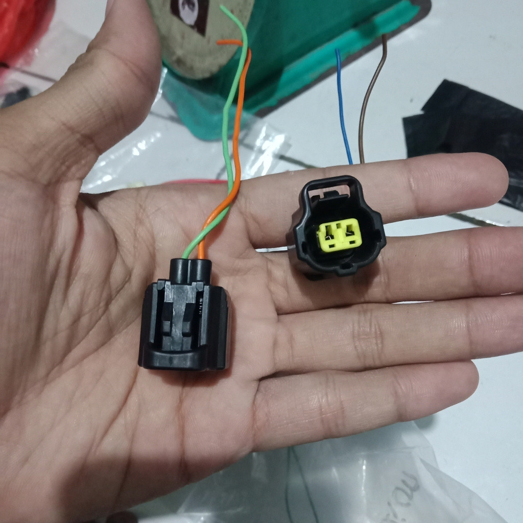 kabel soket pin2 sensor termo ect suhu kipas radiator original fi suzuki new satria fu gsx