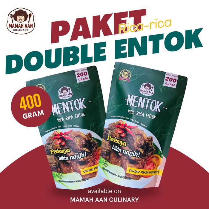 PROMO  Mama Aan PAKET DOUBLE Rica Rica Mentok, Instan Food Tanpa Pengawet, Pedas Mantul, Bahan Alami