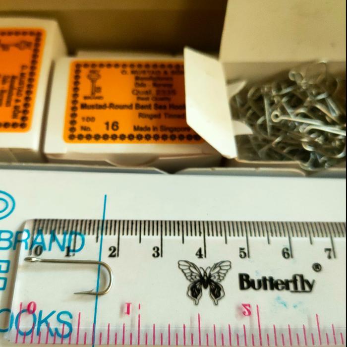 Kail mata pancing mustad cap kunci no. 14 - 20 - 16