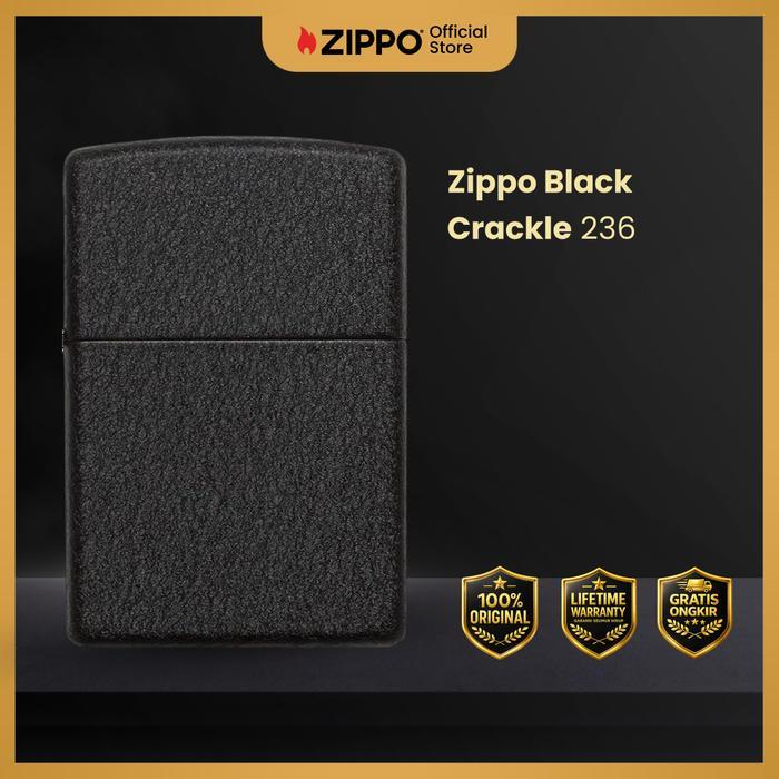 Zippo Black Crackle -- 236