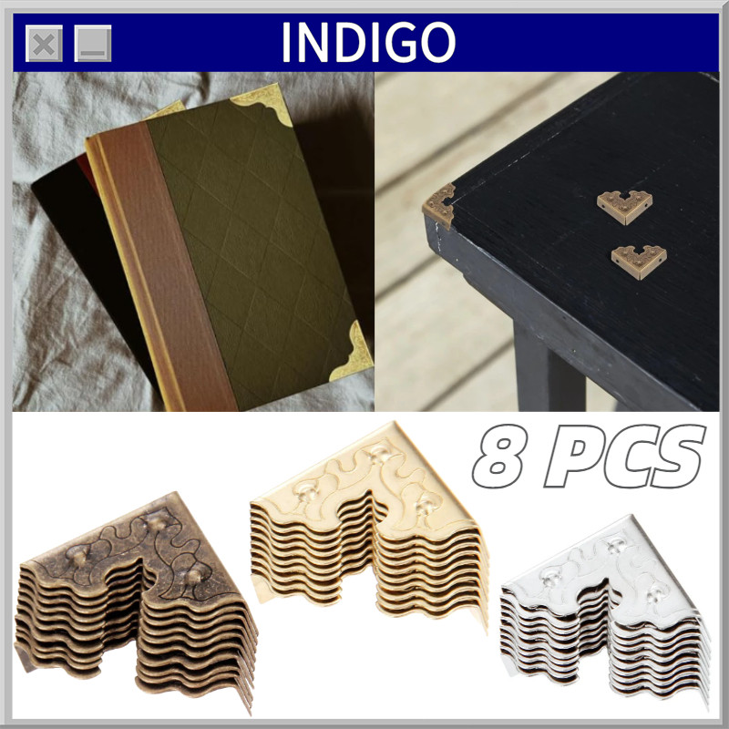 8pcs/1set Siku Sudut Meja Pelindung Pelindung Siku Box Besi Pelindung Siku Meja Siku Pelindung
