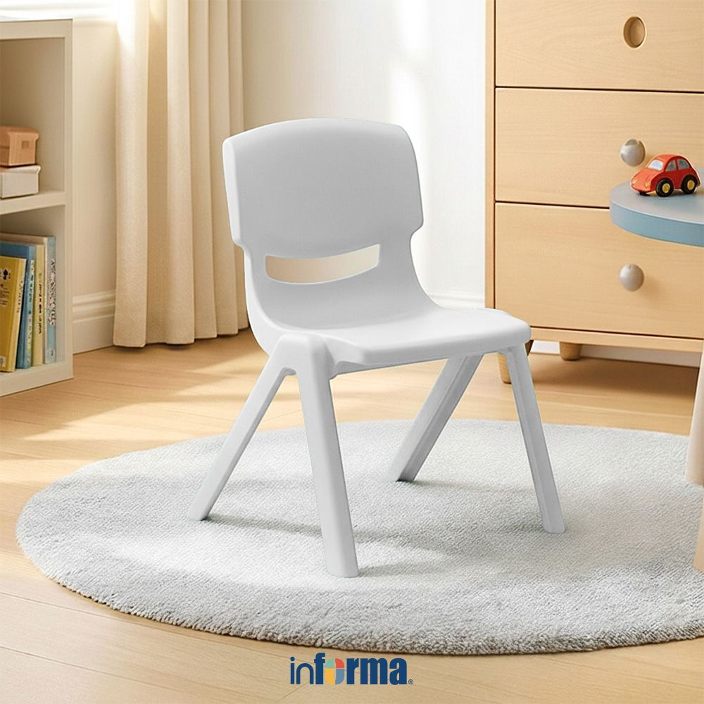 Informa Yaris Kursi Anak - Abu-Abu Tempat Duduk Anak Kids Chair Bangku Sandaran Bangku Plastik Bangk