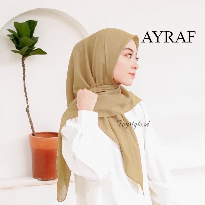 hijab segiempat bella square bahan pollycotton size 110x110/hijab kerudung bella square warna deep l