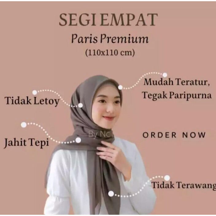 Hijab Paris Premium/hijab paris/paris premium/hijab sekolah