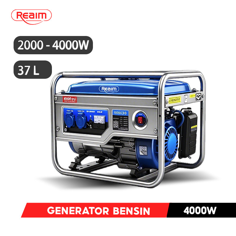 SS REAIM Genset 4 TAK 4000W Genset mini portable untuk Rumah Tangga Outdoor Bensin