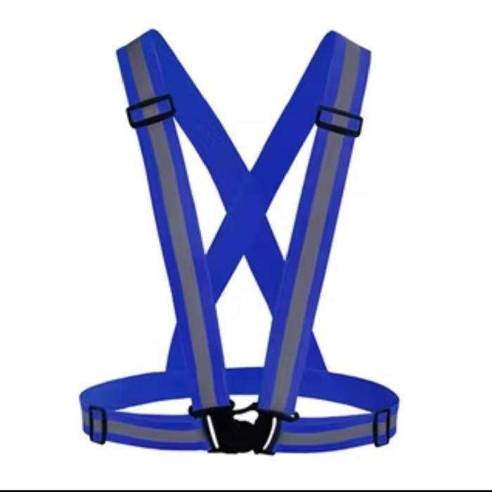 Terlaris =Aksesoris Safety= Rompi Safety Vest Scotlight Elastic Reflective - Biru