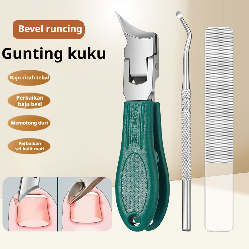 [Sembuhkan Cantengan] Set Alat Potong Kuku Premium Stainless Steel Untuk Perawatan Kuku Dan Cantenga