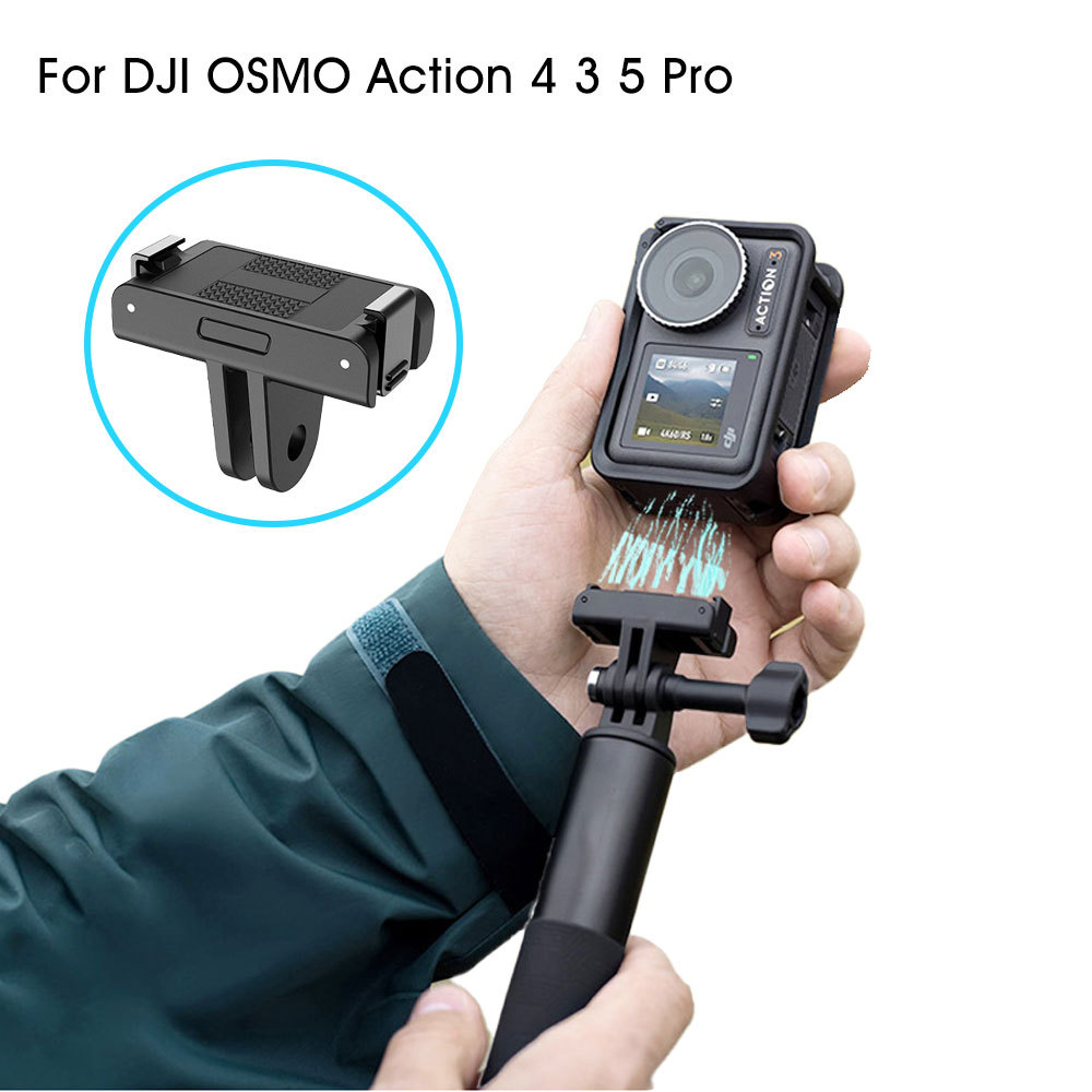 Quick-Release Adapter Mount For DJI Osmo Action 5 Pro  Osmo Action 4  Osmo Action 3 Magnetic Quick R
