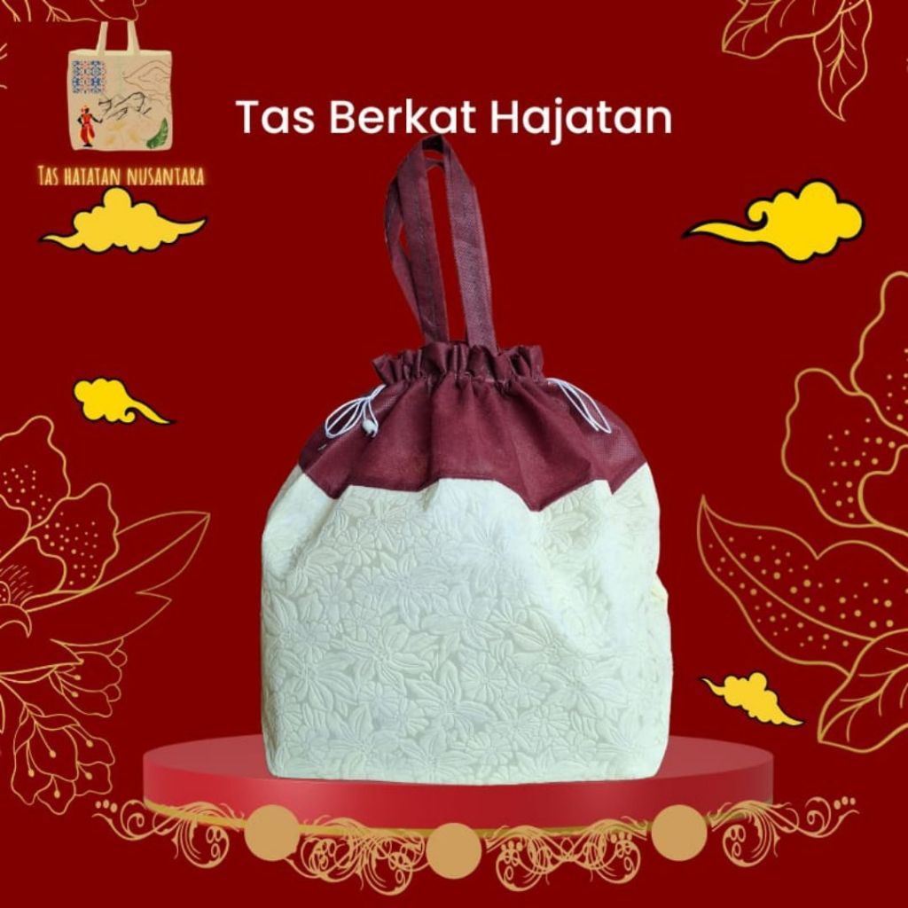 (SATUAN) Tas Hajatan Serut Embos Nusantara (pcs) - Goodie Bag Hajatan Bahan Embos