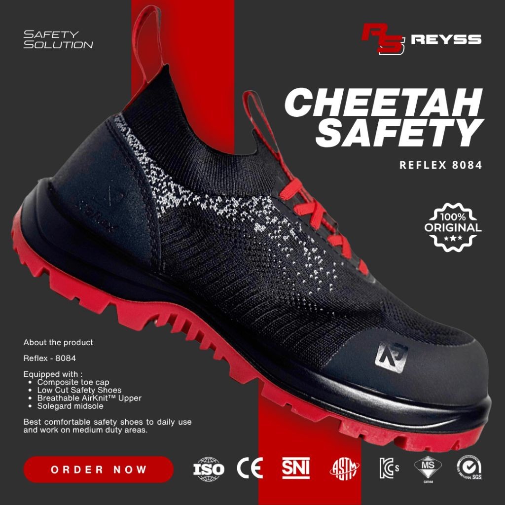 Sepatu Safety Cheetah Reflex 8084