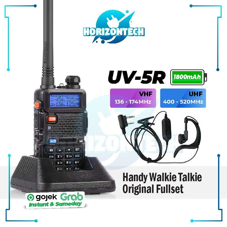 Walkie Talkie Handy Talkie HT UV-5R Radio Komunikasi Jarak Jauh Komunikasi SUARA JERNIH