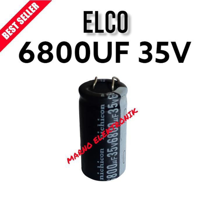 CAPASITOR KAPASITOR ELCO 6800UF 35V 6800 UF 35 V ASI ORI ORIGINAL sperpart