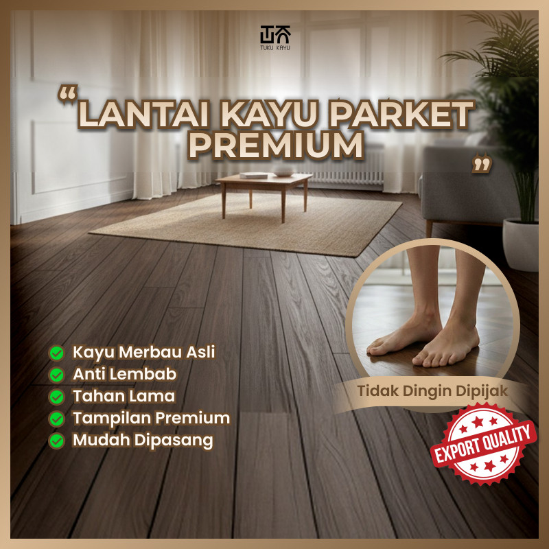 Lantai Kayu Merbau Solid – Parket / Flooring Kayu Asli untuk Rumah & Dekorasi | Tuku Kayu