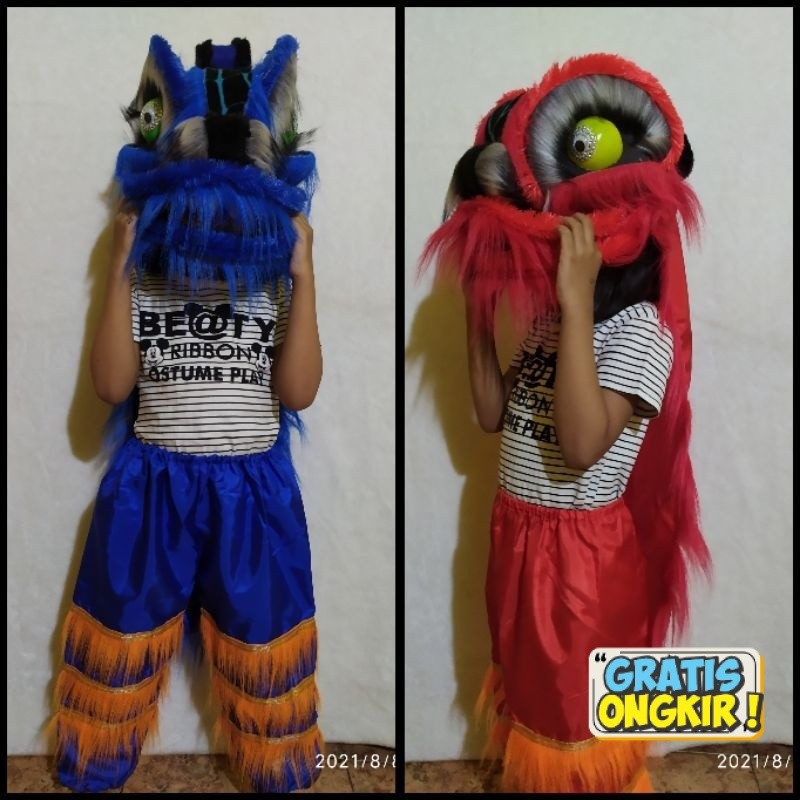 Barongsai anak nyala / Barongsai anak / Mainan barongsai anak / Barongsai mainan anak / Liong COD