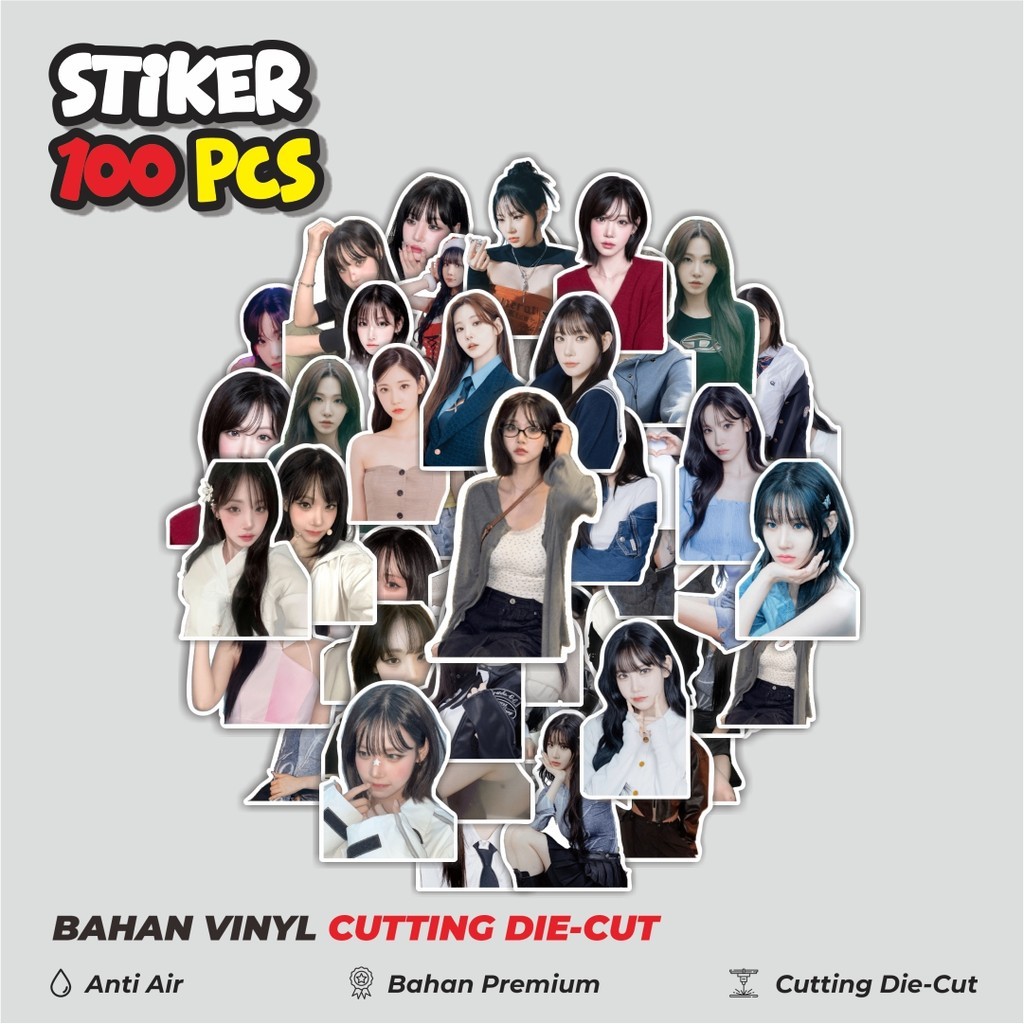 Super Hemat 100 PCS Stiker KIM NAKYOUNG (tripleS) Waterproof Aesthetic- Untuk Laptop, Motor, dan Hel