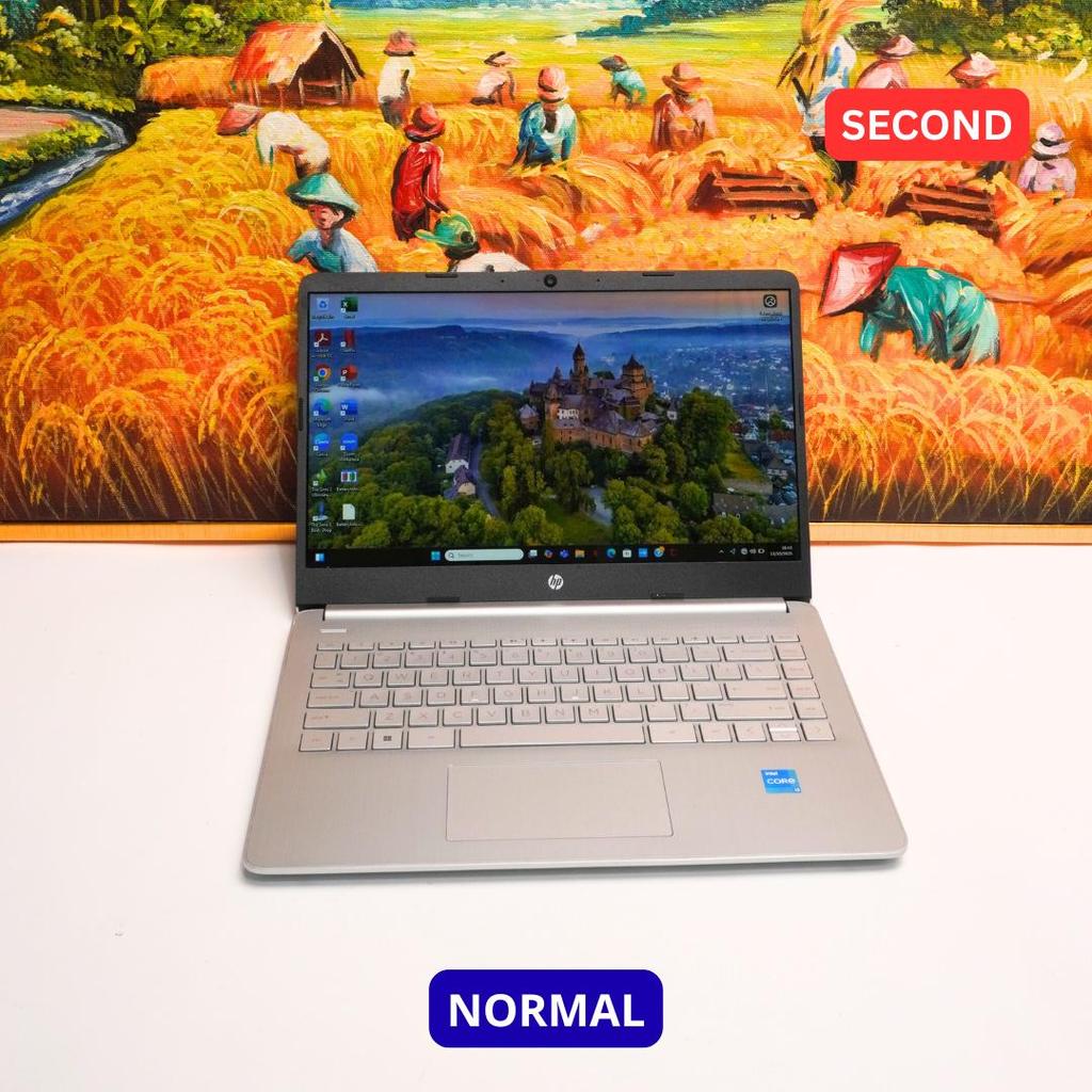 HP LAPTOP 14-DQ2XXX I3 1115G4 8 GB (14") LAPTOP SECOND ORIGINAL SINAR MUTIARA CELL