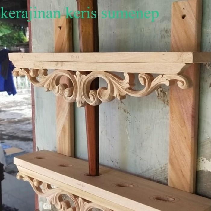 Jagrak keris gantung isi 5, Blawong keris gantung isi 5, mentahan ukir LP2 QW4