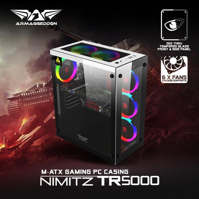 ARMAGGEDDON NIMITZ TR0 - ATX GAMING PC CASING - Putih