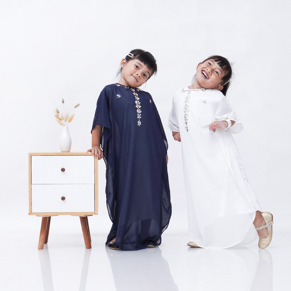 FICIEKUNZEX Kaftan firda Polos | Kaftan Anak 1-5 tahun | Gamis Anak Perempuan