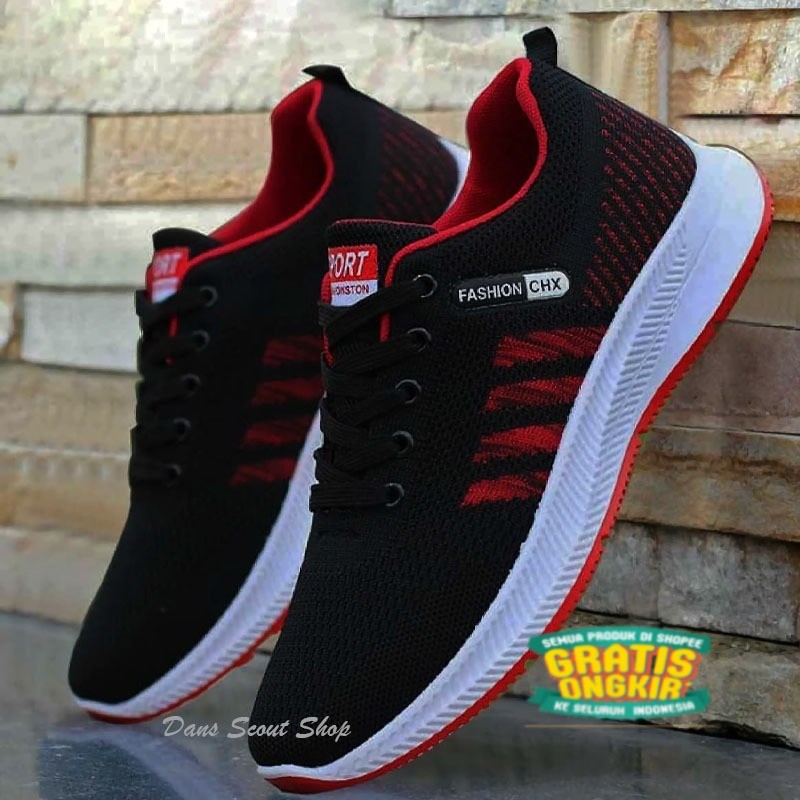 Sepatu Sneakers Fashion CHX Terbaru Sepatu Sneakers Pria Sepatu Sport Pria/ merah kuning pink ungu p