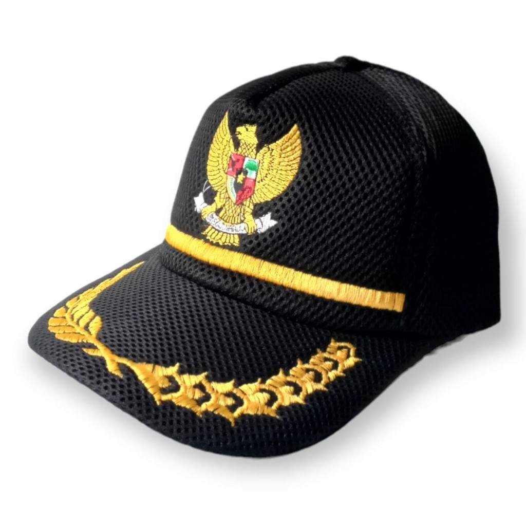 TOPI PNS BORDIR GARUDA/TOPI PNS/ASN/TOPI CAMAT PREMIUM REE BORDIR NAMA
