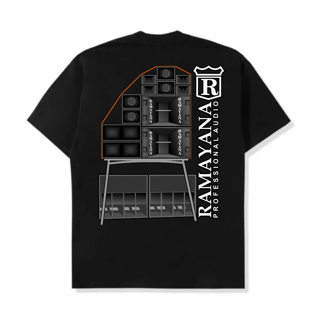 Baju Kaos Katun Pria Wanita Ramayana Sound System Ranberry Graphic t-shirt