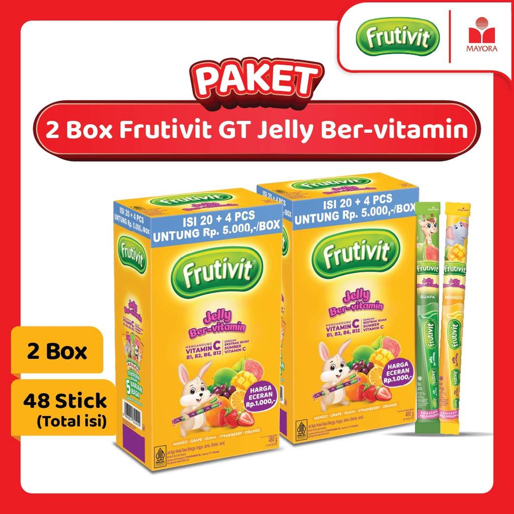 Paket 2 Box Frutivit GT Jelly Ber-vitamin