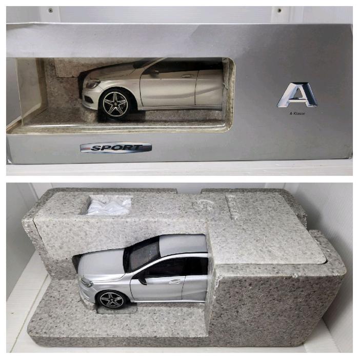Skala 18 mercedez benz a class sport edition dealerbox norev Diecast