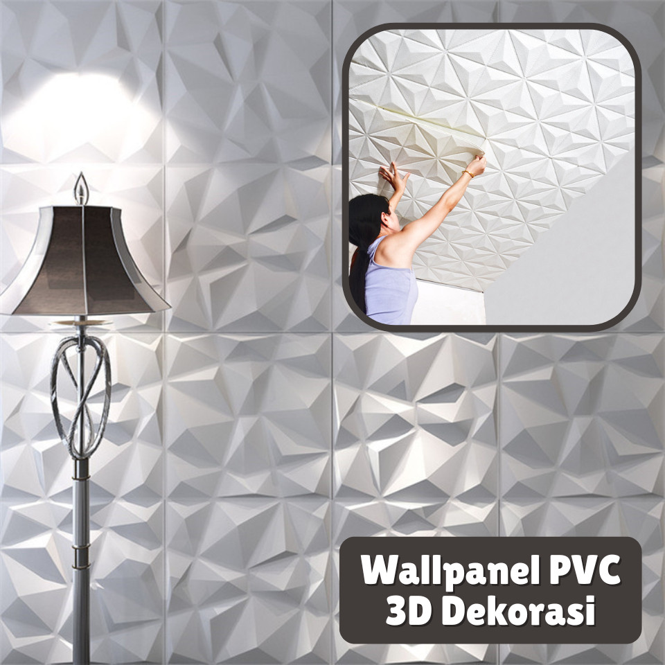 H5430 WallPanel 3D Dinding PVC / Wallpanel PVC / Wall Panel PVC 3D Timbul Modern / Wallpaper Dinding