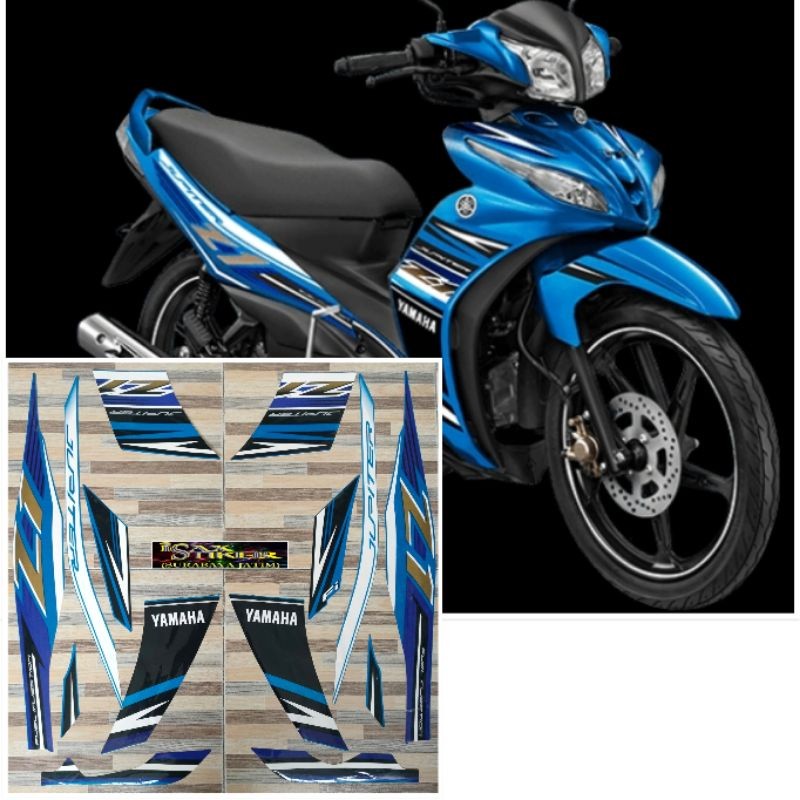 striping original Yamaha Jupiter Z1 biru tahun 2016