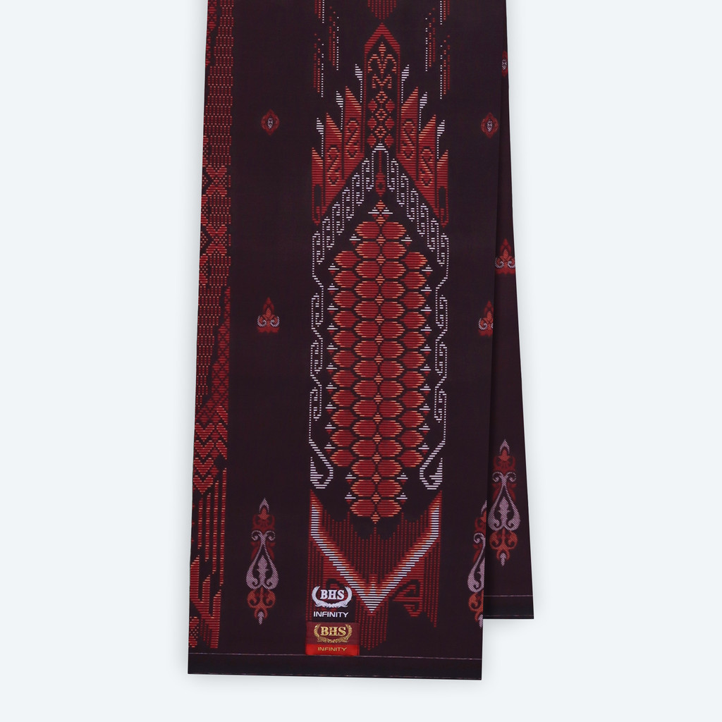 Sarung BHS 100% Original Asli | Sarung BHS Infinity Gold Motif V32 KJC SJ Merah Hati 02
