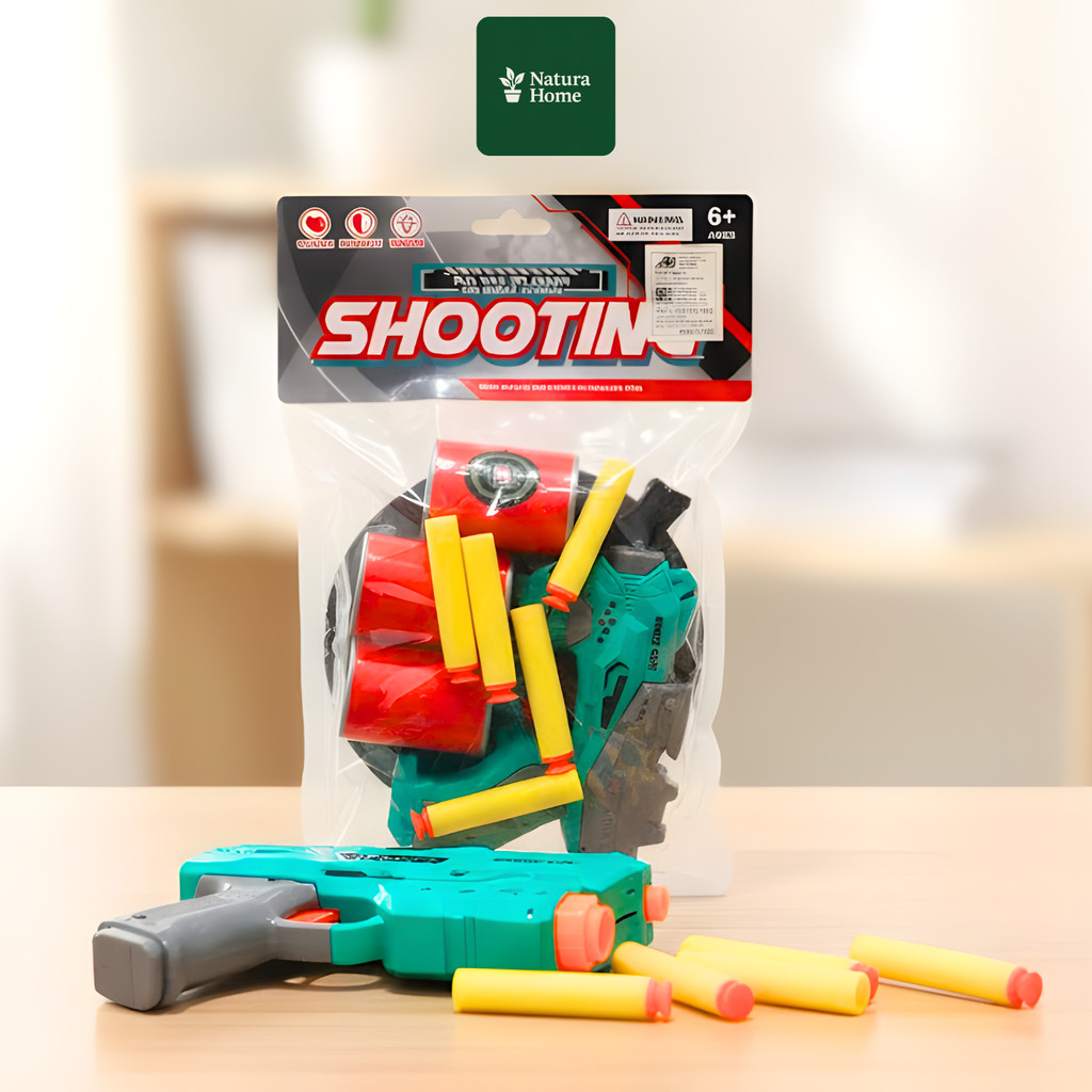 NATURAHOMEE Mainan Anak Softball Gun | Set 144 pcs | XD688-38