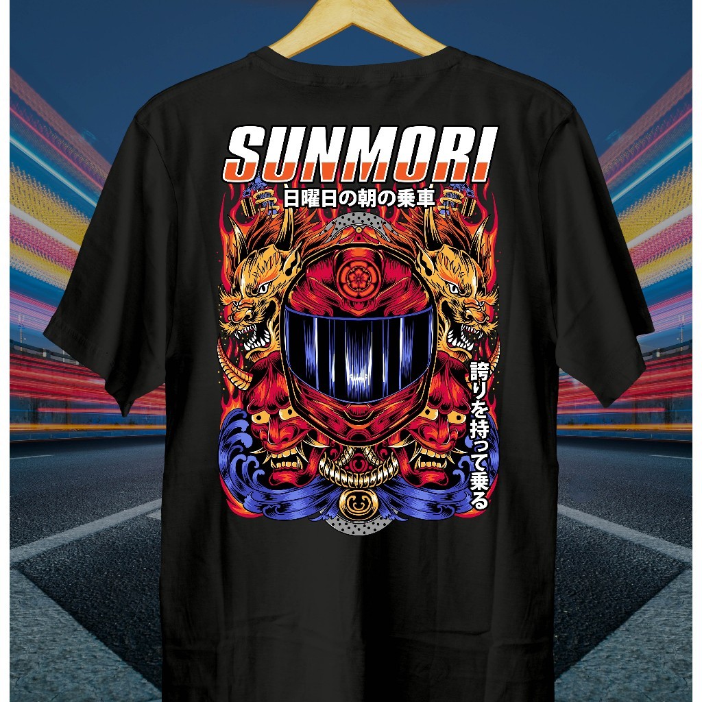 Kaos Motor Sunmori Oni // Kaos Sunmori // Baju Sunmori // Sunmori Ranberry Graphic t-shirt